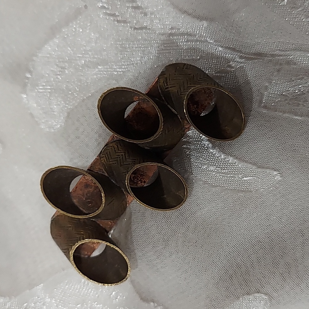 Baer SF brass tube copper brooch